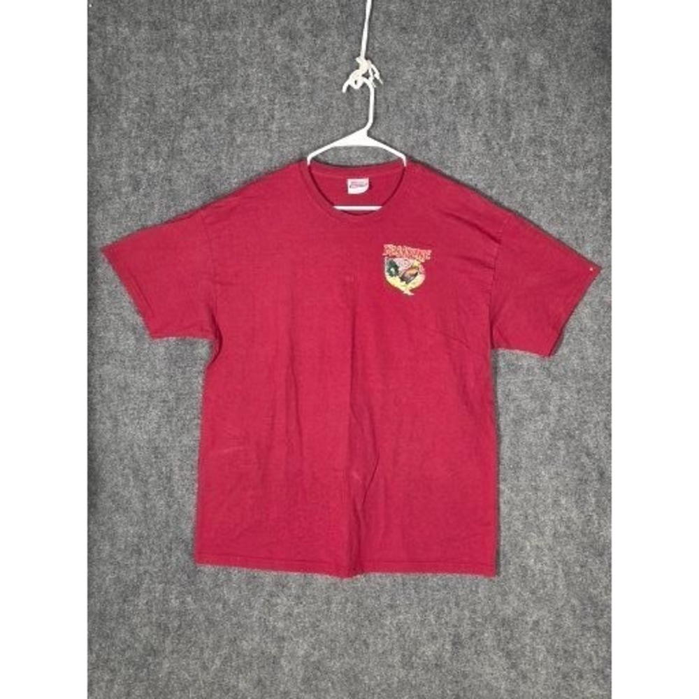 Hanes‎ Heavyweight Red Rooster Bloodline Super Breed Fighter Graphic T Shirt XL